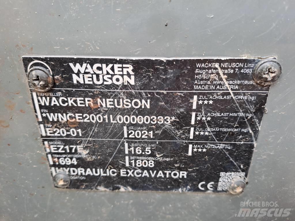 Wacker Neuson EZ17e Rupsgraafmachines