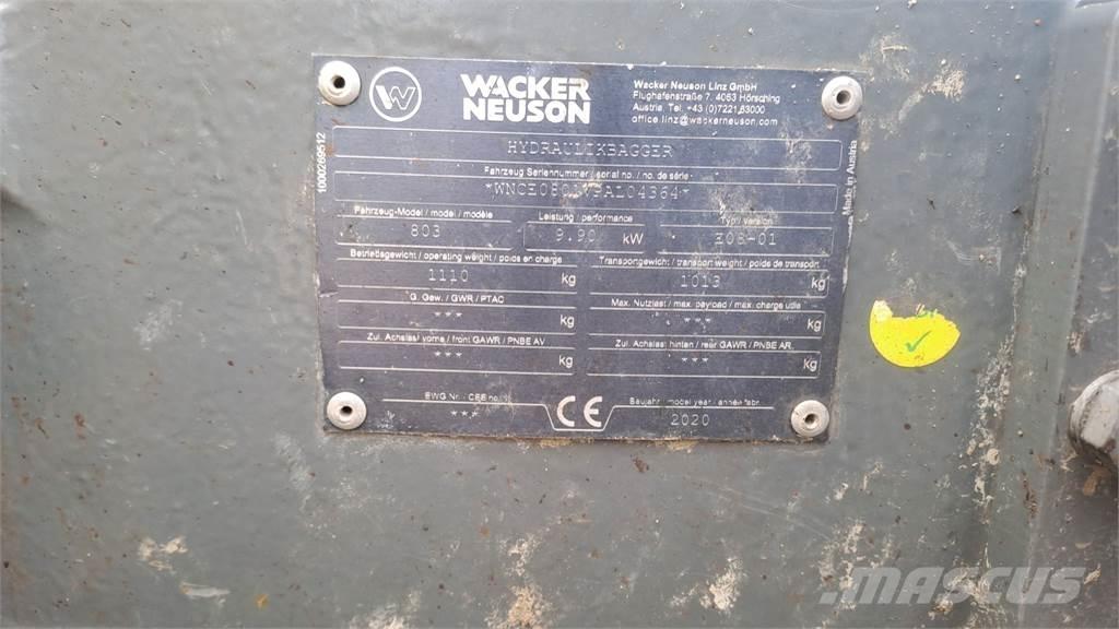 Wacker Neuson 803 Rupsgraafmachines