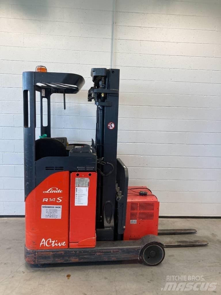 Linde R14S/115 Reachtruck voor hoog niveau