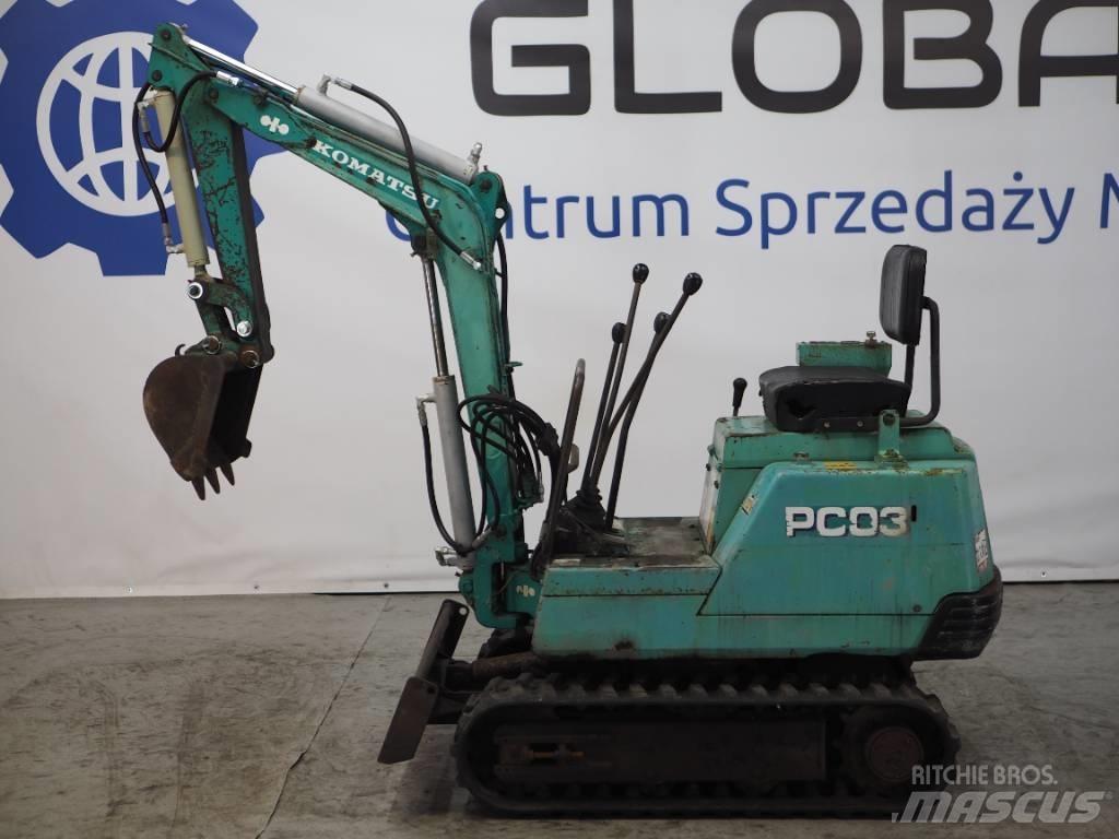 Komatsu PC03-1 Minigraafmachines < 7t