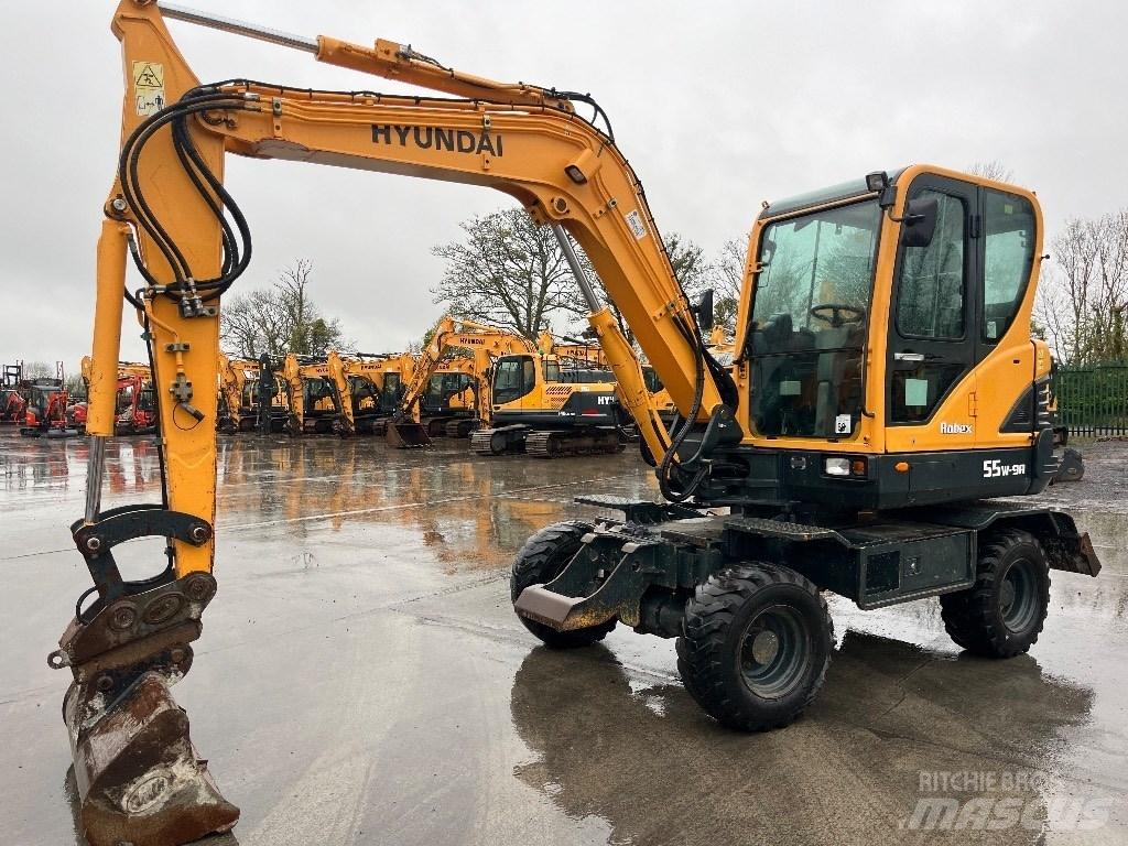 Hyundai R55W-9A Wielgraafmachines