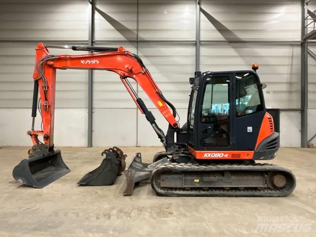 Kubota KX 080-4 Midigraafmachines 7t - 12t