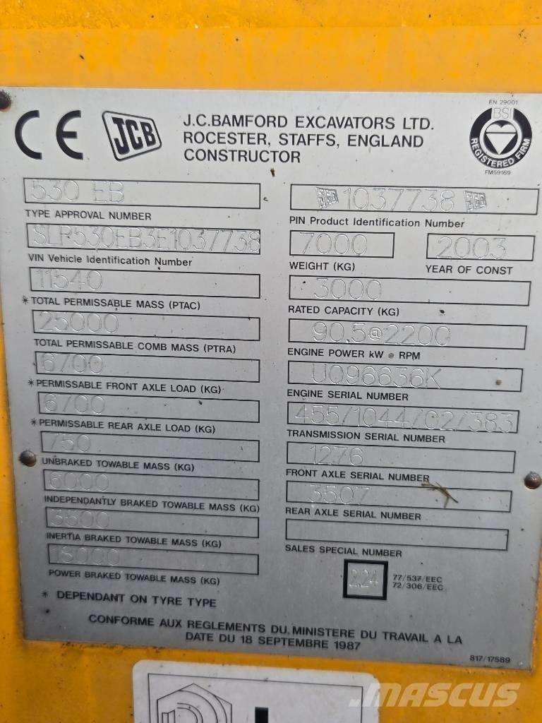 JCB 530 Verreikers