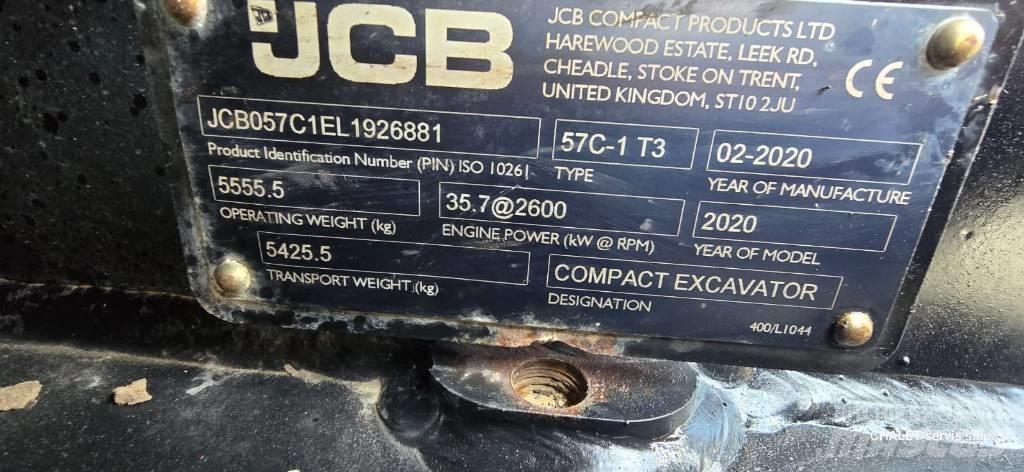 JCB 57 C-1 Minigraafmachines < 7t