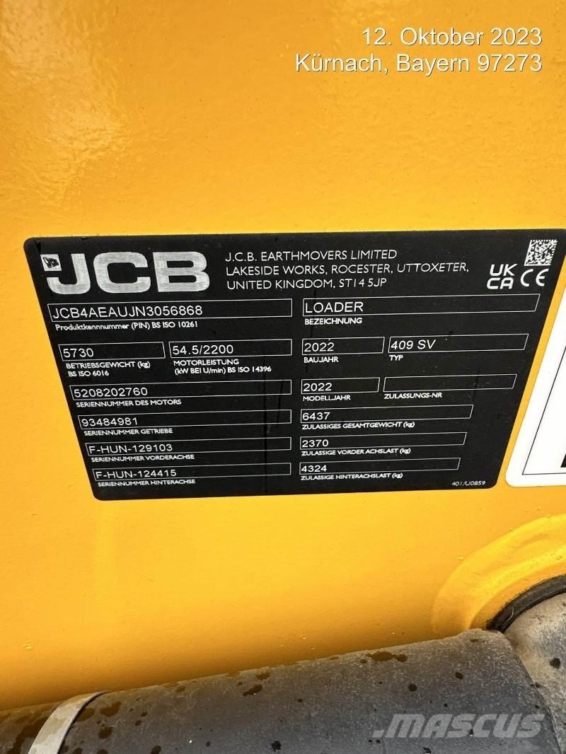 JCB 409 Wielladers