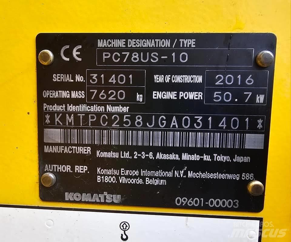 Komatsu pc78us-10 Minigraafmachines < 7t
