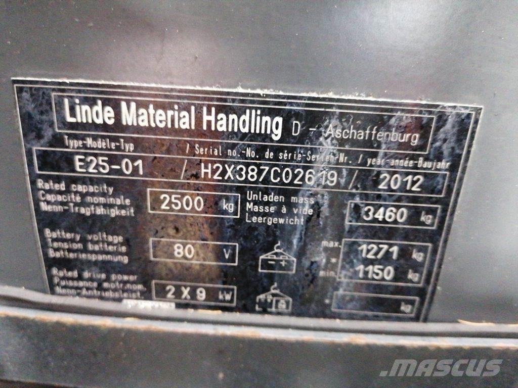 Linde E25-01 Elektrische heftrucks