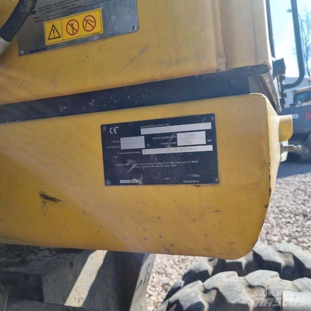Komatsu PW160 - 11 Wielgraafmachines