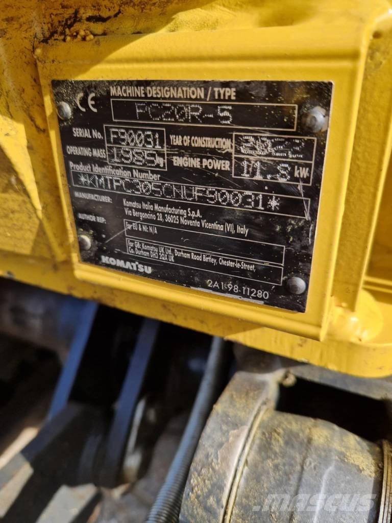 Komatsu PC 20 R-5 Minigraafmachines < 7t