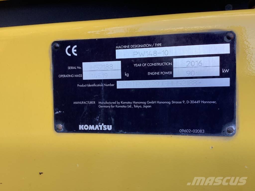 Komatsu PW148-10 Wielgraafmachines
