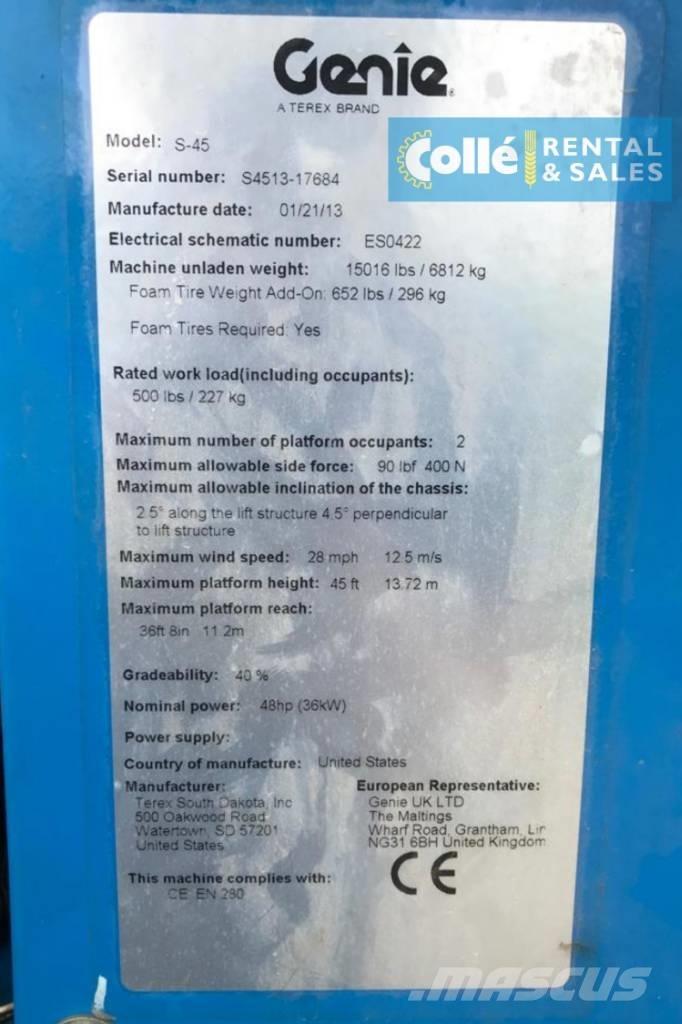 Genie S-45 | 2013 Telescoophoogwerkers