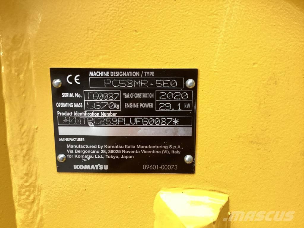 Komatsu PC 58 MR-5E0 Minigraafmachines < 7t