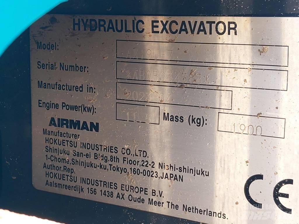 Airman AX19U-7 Minigraafmachines < 7t