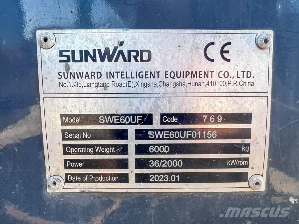 Sunward 60UF Minigraafmachines < 7t