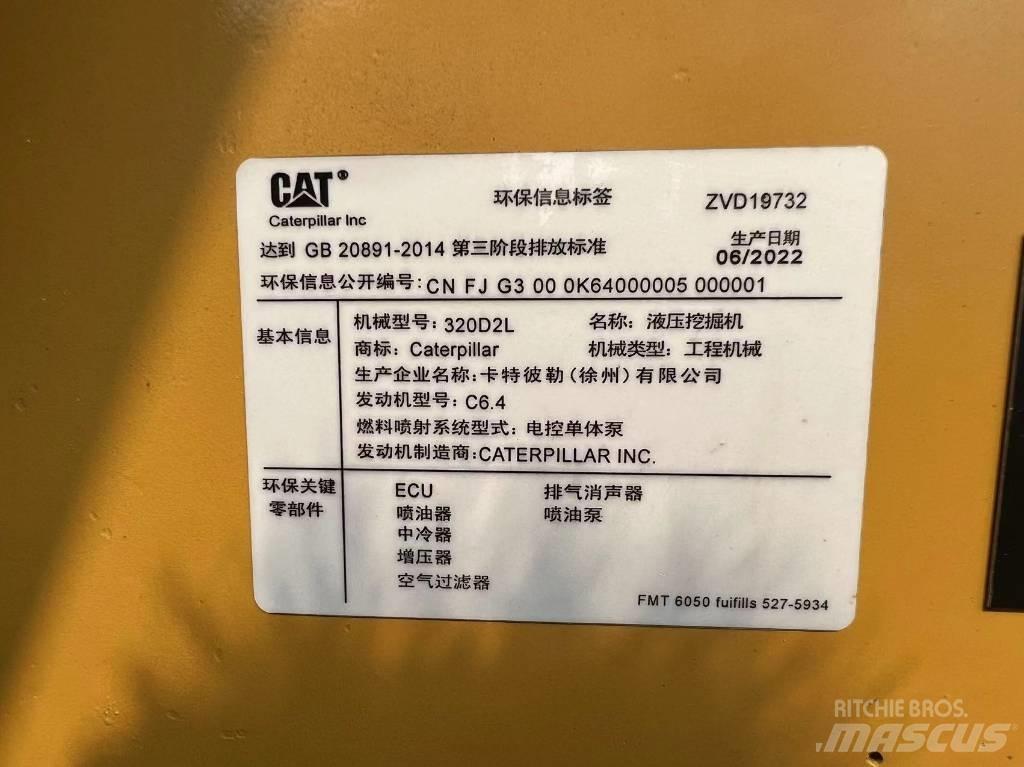 CAT 320 D Rupsgraafmachines