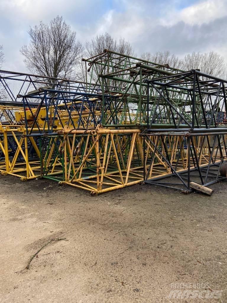  Several boom parts Kranen onderdelen en gereedschap