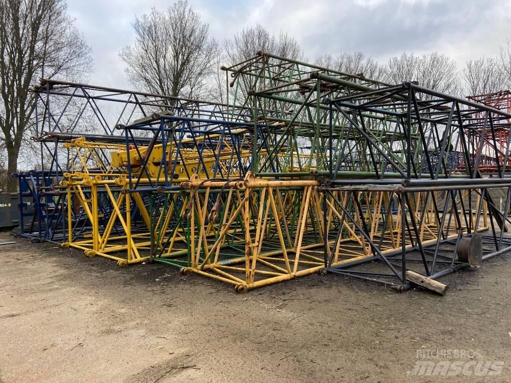  Several boom parts Kranen onderdelen en gereedschap