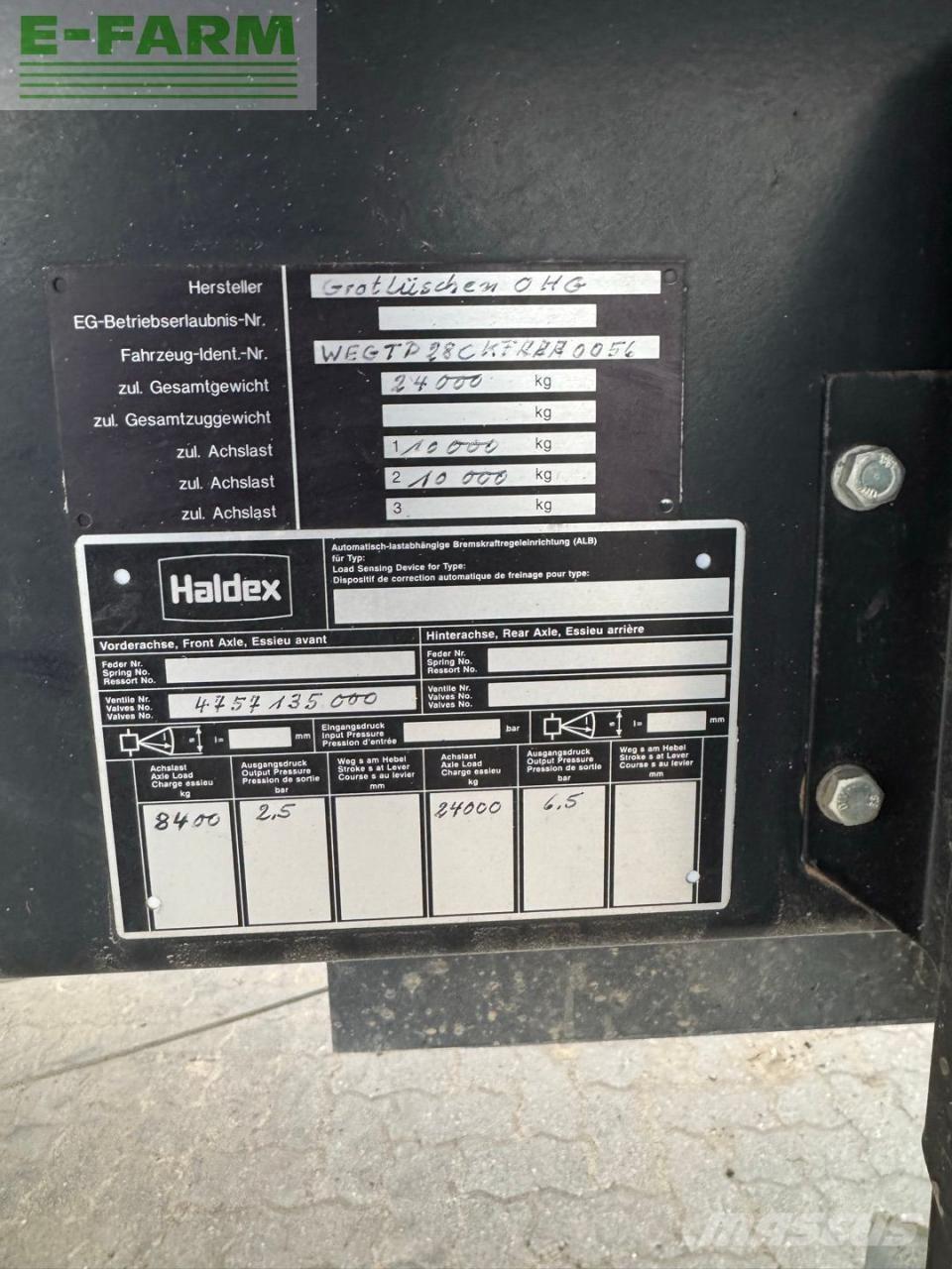  Güde Grotlüschen Universele aanhangers