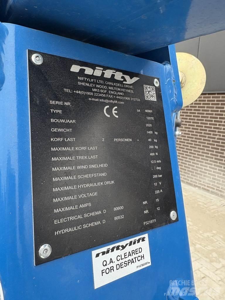 Niftylift 120t Aanhanger hoogwerkers