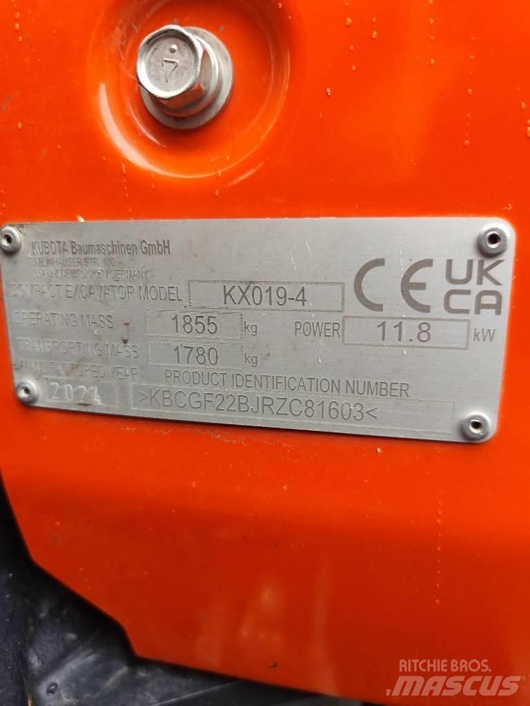 Kubota KX 019-4 Minigraafmachines < 7t