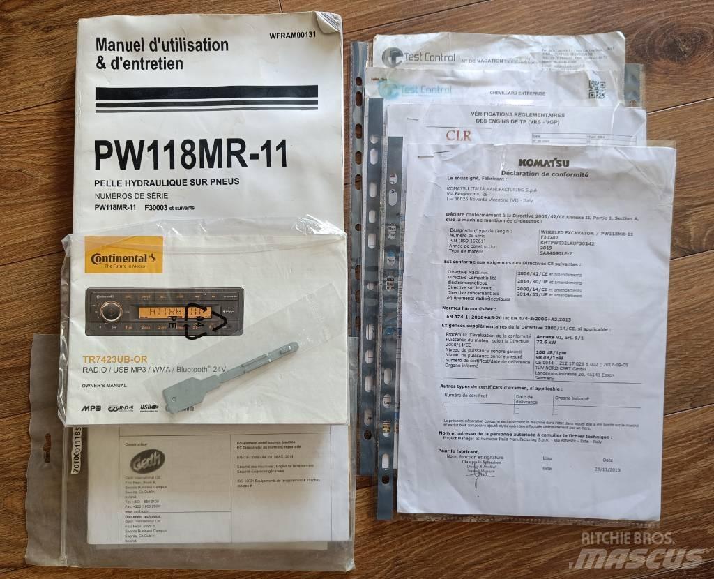 Komatsu PW118 MR-11 Wielgraafmachines