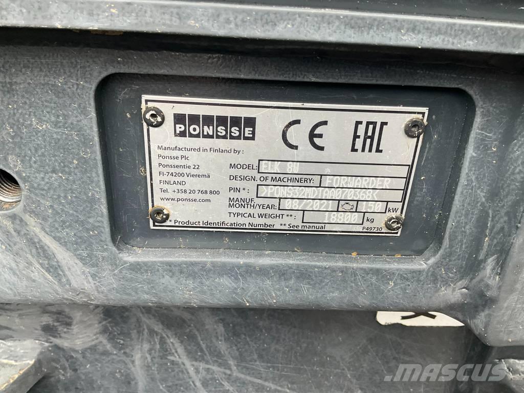 Ponsse ELK 8W Forwarders