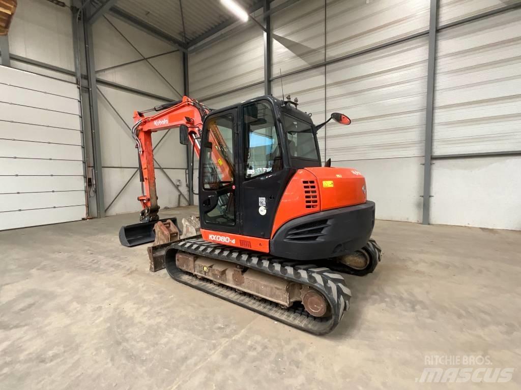 Kubota KX 080-4 Midigraafmachines 7t - 12t