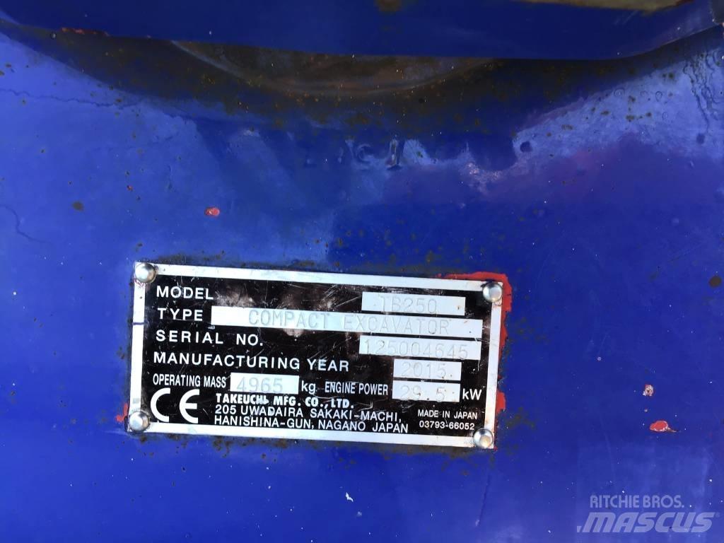 Takeuchi TB 250 Minigraafmachines < 7t