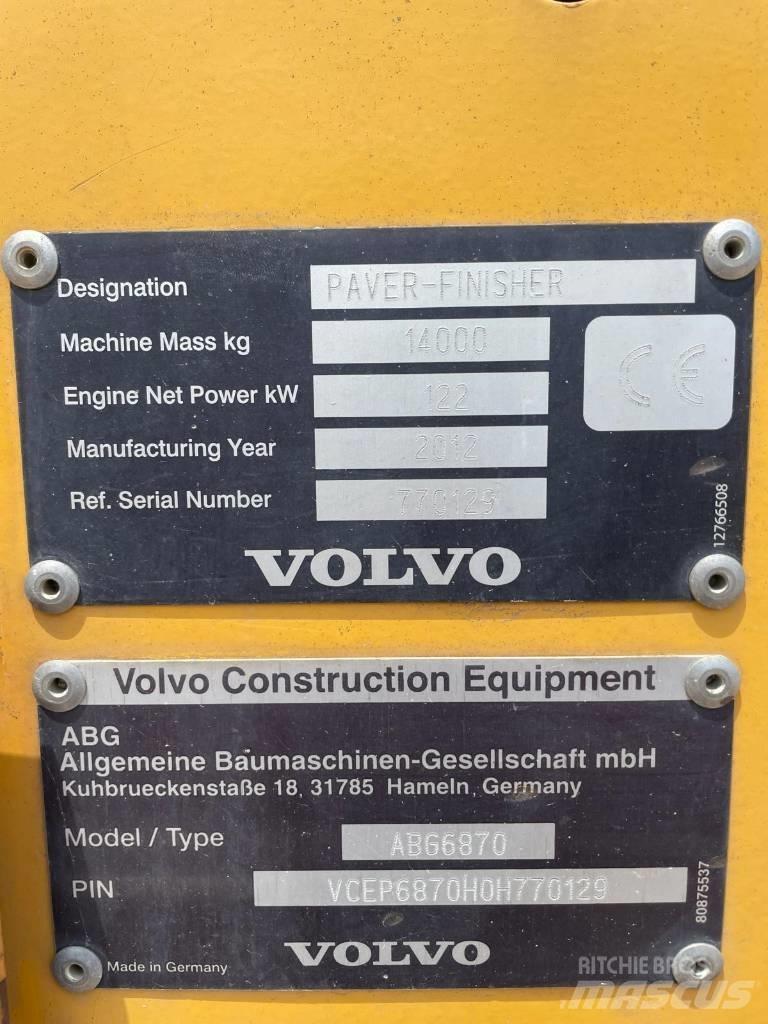 Volvo ABG 6870 Asfaltafwerkmachines