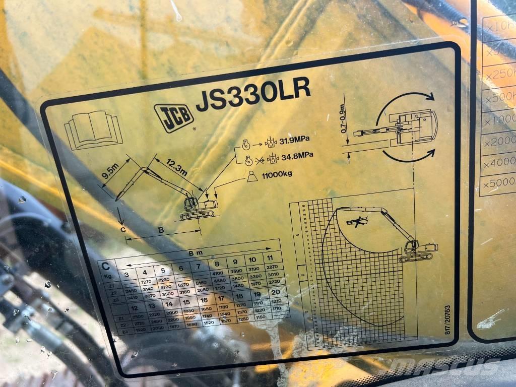 JCB Js 330 lr Graafmachines Long Reach
