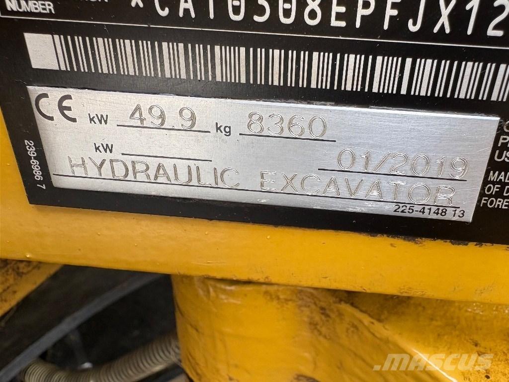 CAT 308 E 2 CR Midigraafmachines 7t - 12t