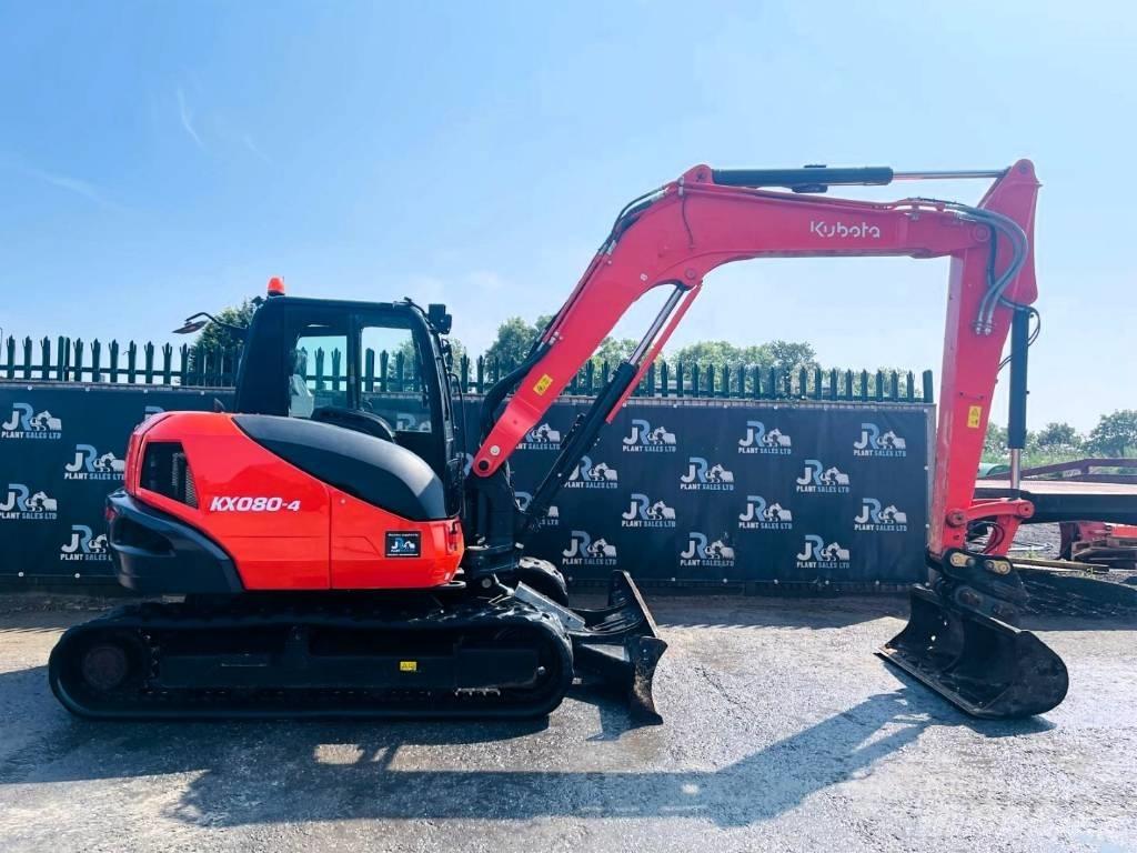 Kubota KX 080-4 Midigraafmachines 7t - 12t