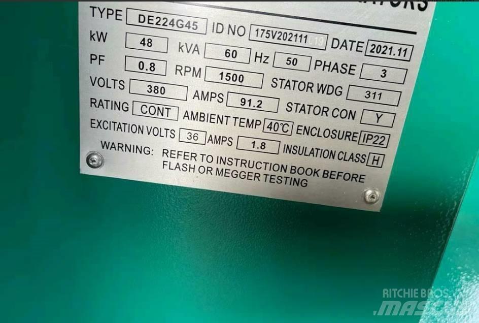  Pheatonn 60KVA Diesel generatoren