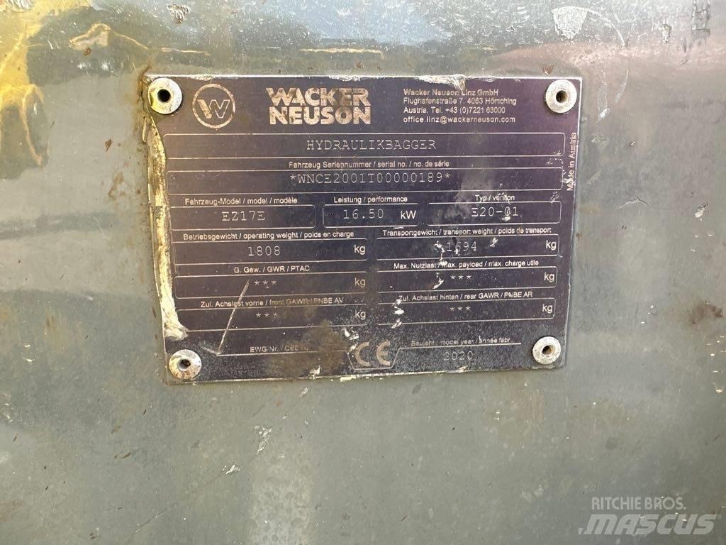 Wacker Neuson EZ17e Rupsgraafmachines