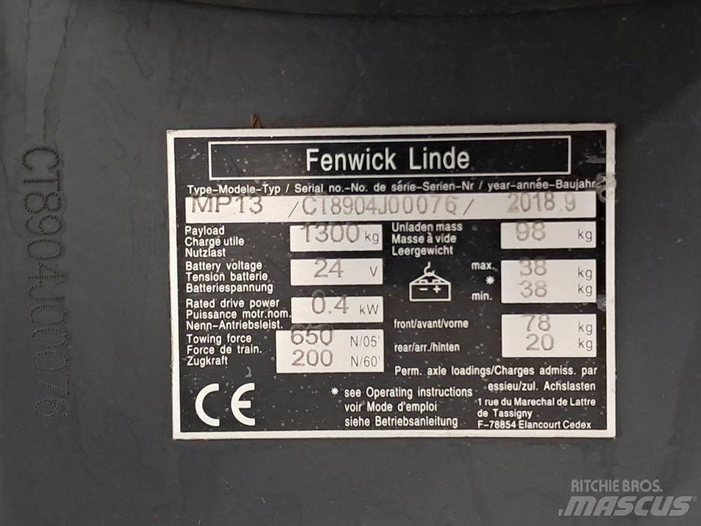 Linde MP13 Steekwagentje