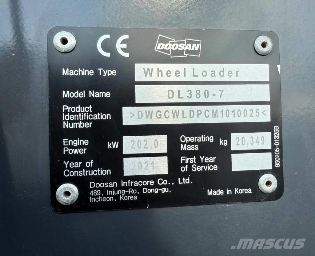 Doosan DL 380-7 Wielladers