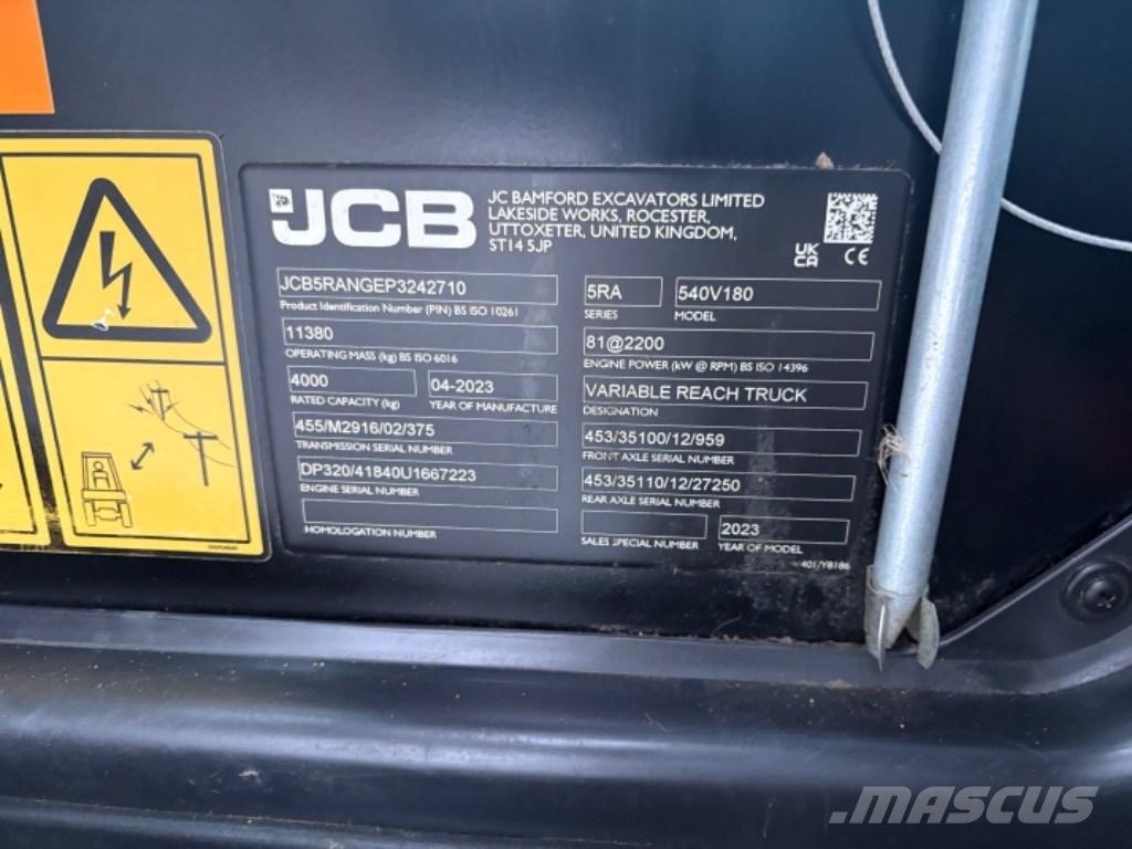 JCB 540-180 Verreikers