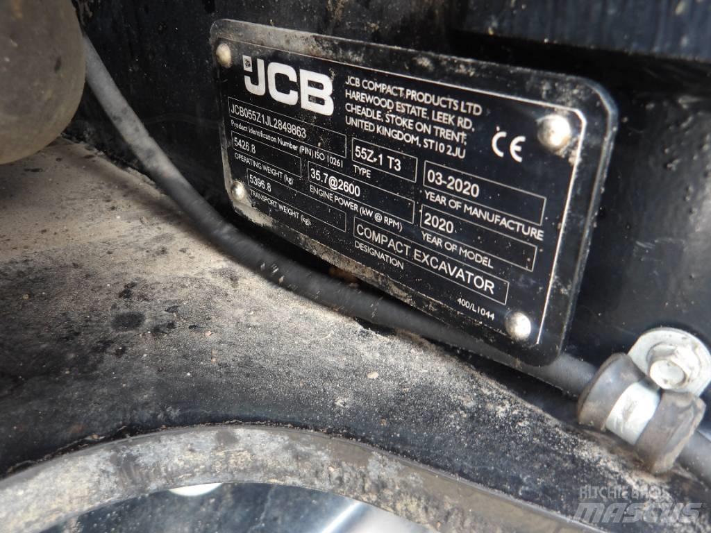 JCB 55Z-1 Minigraafmachines < 7t