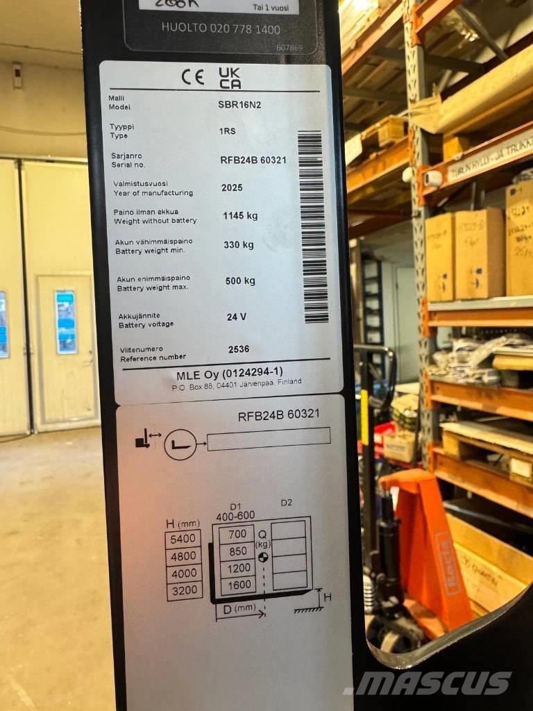 Mitsubishi SBR16N2 Zelfrijdende stapelaars