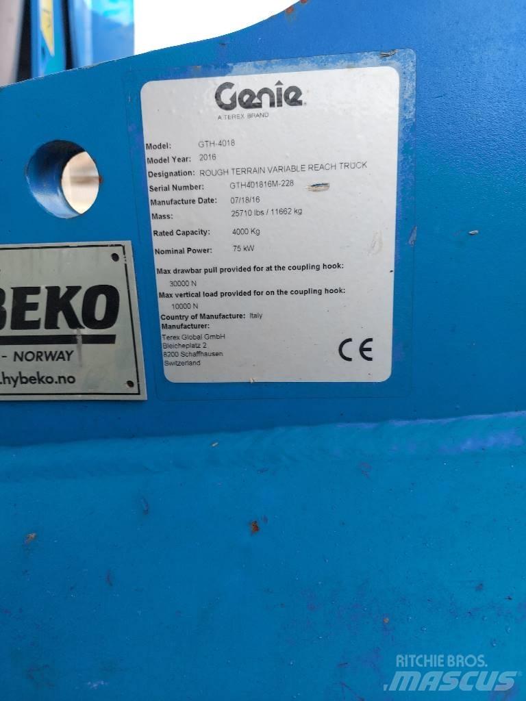 Genie GTH 4018 Verreikers