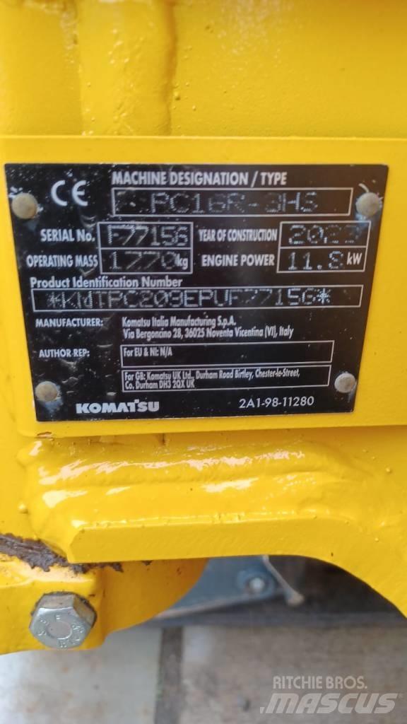 Komatsu PC16R-3HS Minigraafmachines < 7t