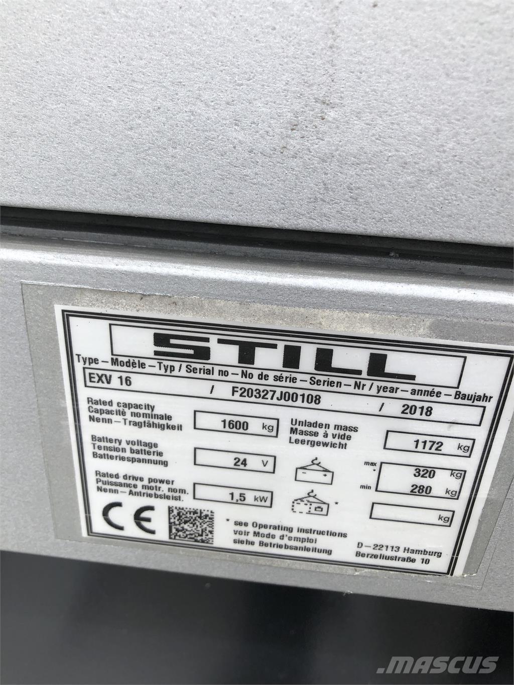 Still EXV 16 Zelfrijdende stapelaars