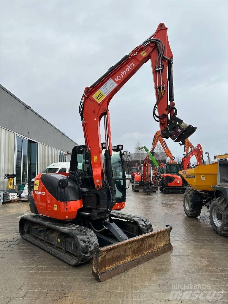 Kubota KX 080-4 Midigraafmachines 7t - 12t