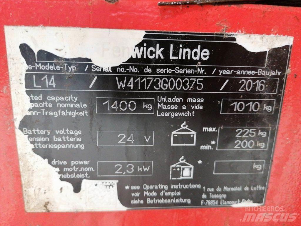 Linde L14 Stapelaar meeloop