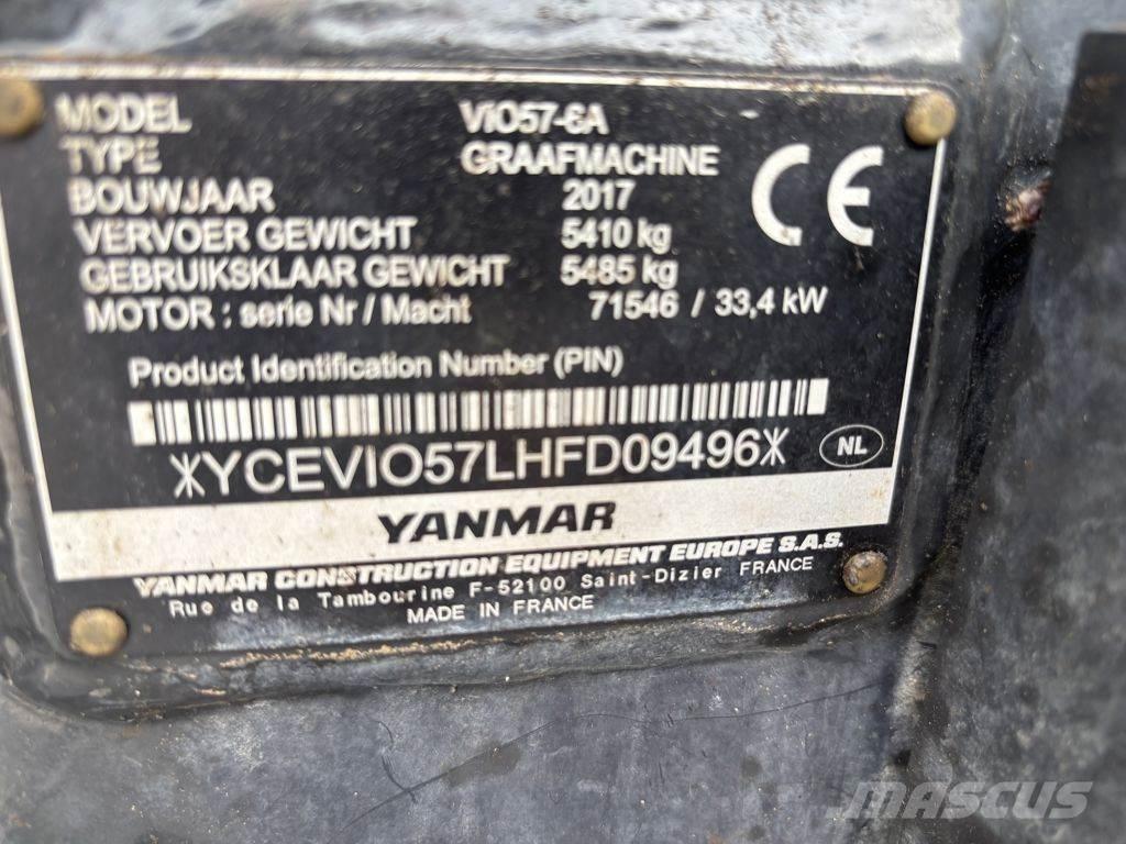 Yanmar VIO57 Minigraafmachines < 7t