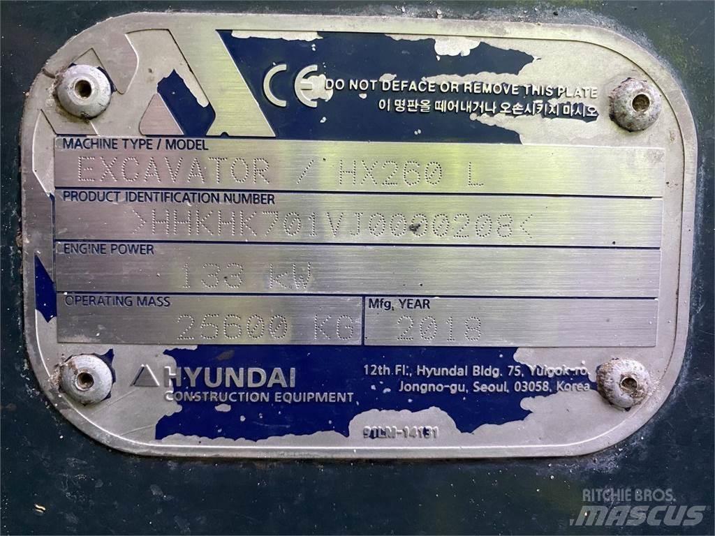 Hyundai HX260 Rupsgraafmachines