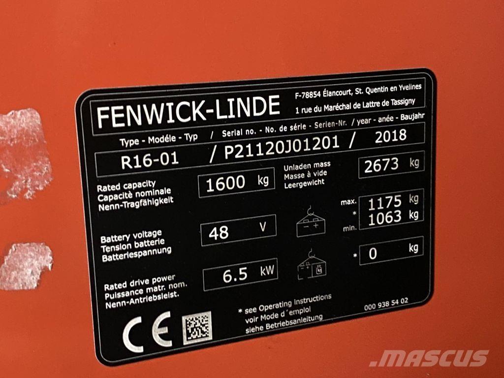 Linde R16-01 Reachtruck voor hoog niveau