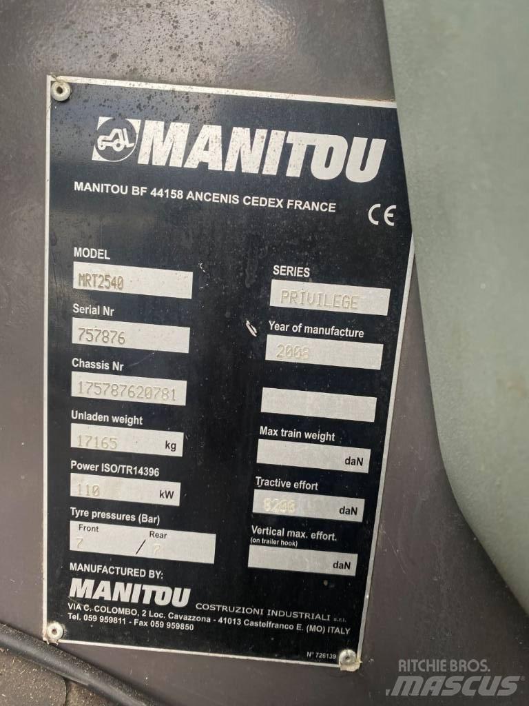 Manitou MRT 2540 Verreikers