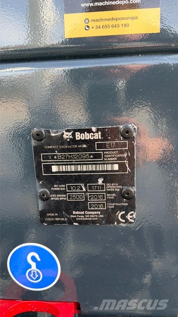 Bobcat E 17 Minigraafmachines < 7t