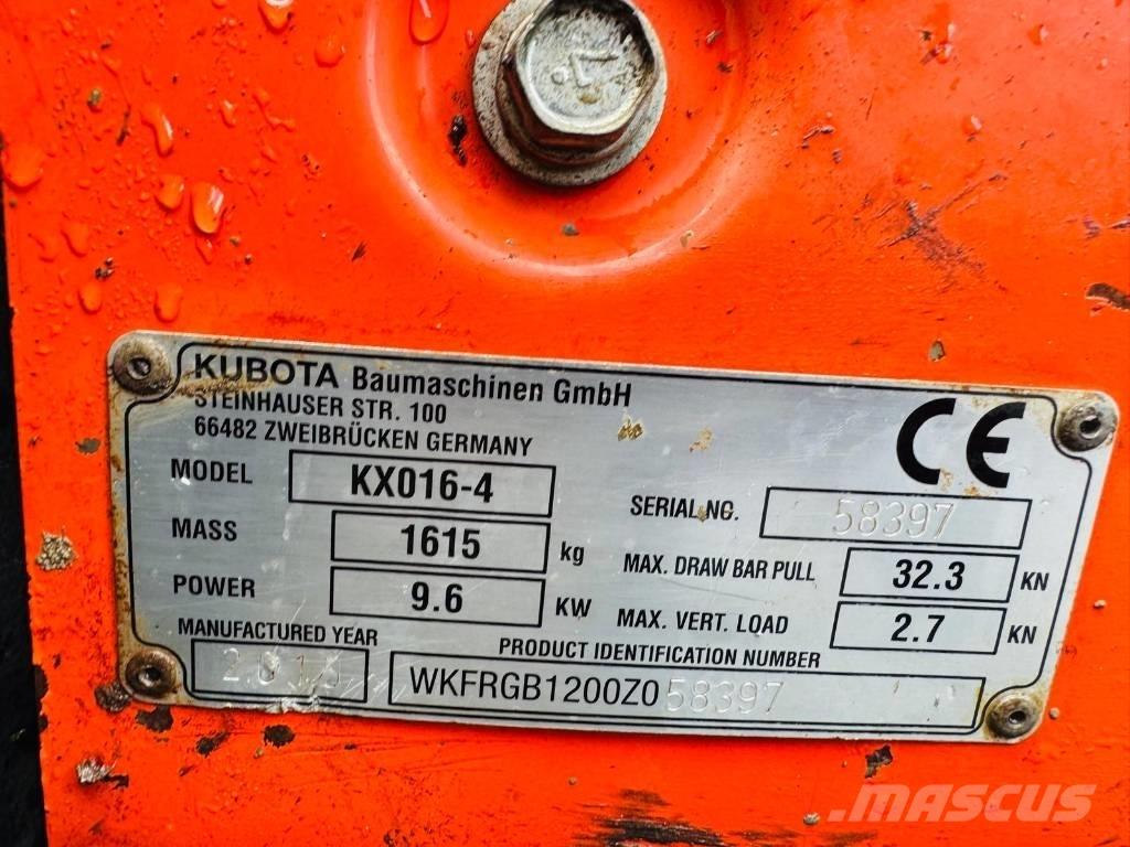Kubota KX 016-4 Minigraafmachines < 7t